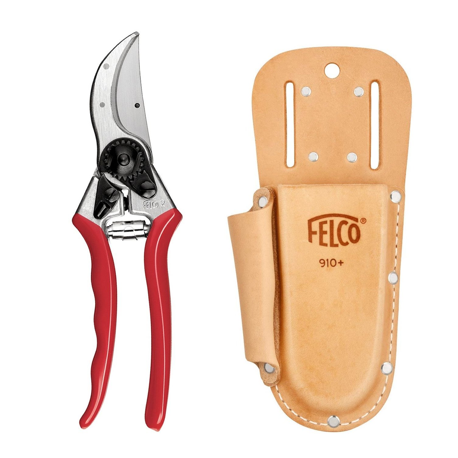 Genuine Felco Model 2 secateurs and Leather Plus holster bundle - official Felco stockist