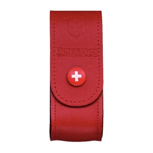 Victorinox belt pouch - for 2-4 layer swiss army knife - Red Leather holster - official  stockist